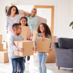 Family renting a home