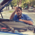 A man stressed by car recall