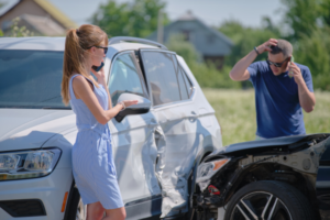 A woman whose leased car got involved in an accident
