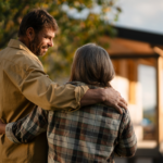 A couple staring at their unfinished home, left in limbo after their builder goes into liquidation