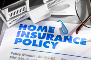 A paper showing home insurance policy