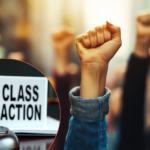 Raised wrists symbolising consumer power through class actions