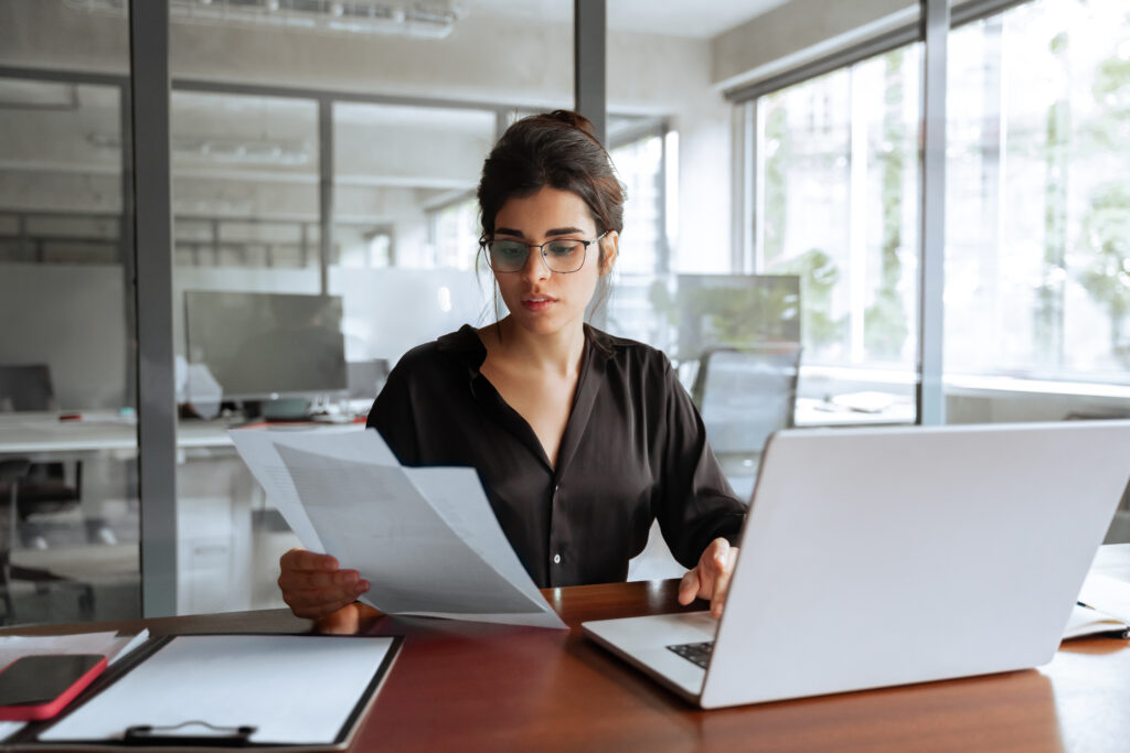 Woman preparing evidence for the Hyundai ABS class action settlement