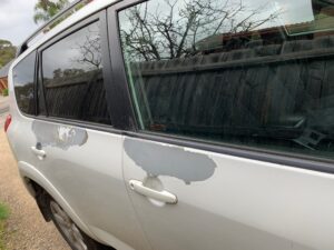 A Rav4 experiencing but not included in the Toyota paint peeling class action