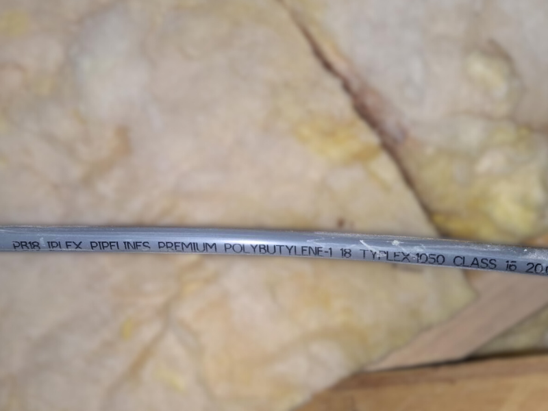 Typlex 1050 pipes installed in a home