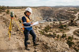 A government inspector surveys an abandoned mine site that could be repurposed for an underground data centre